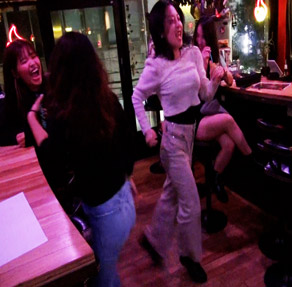 fans at GOTH CARTER'S LIVE FIRE CAFE OCT 14TH 2022